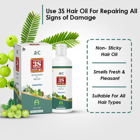 3S Hair Oil – Ayurvedic Solution for Faster Hair Growth & Reduced Hair Fall image 1