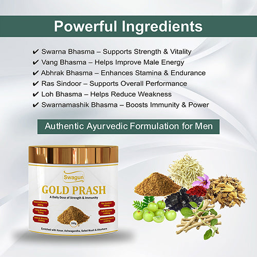 Swagun Gold Prash for Men | Immunity Booster | Strength image 1