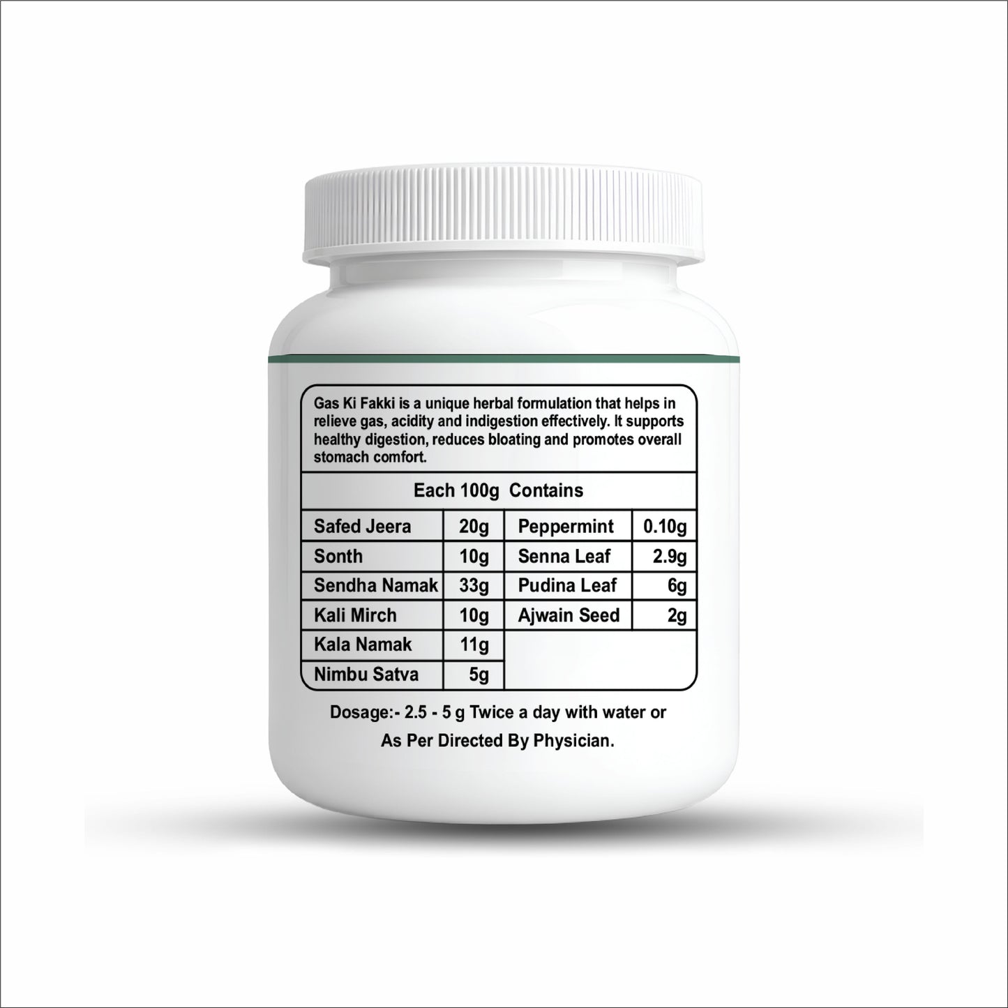 Ayurvedic Digestive Powder for Gas, Acidity & Bloating | Swagun Gas Ki Fakki 100g