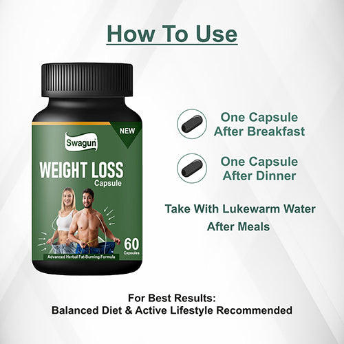 Swagun Weight Loss Capsule | Ayurvedic Herbal Formula for Fat Management & Metabolism Support | 60 Capsules image 3