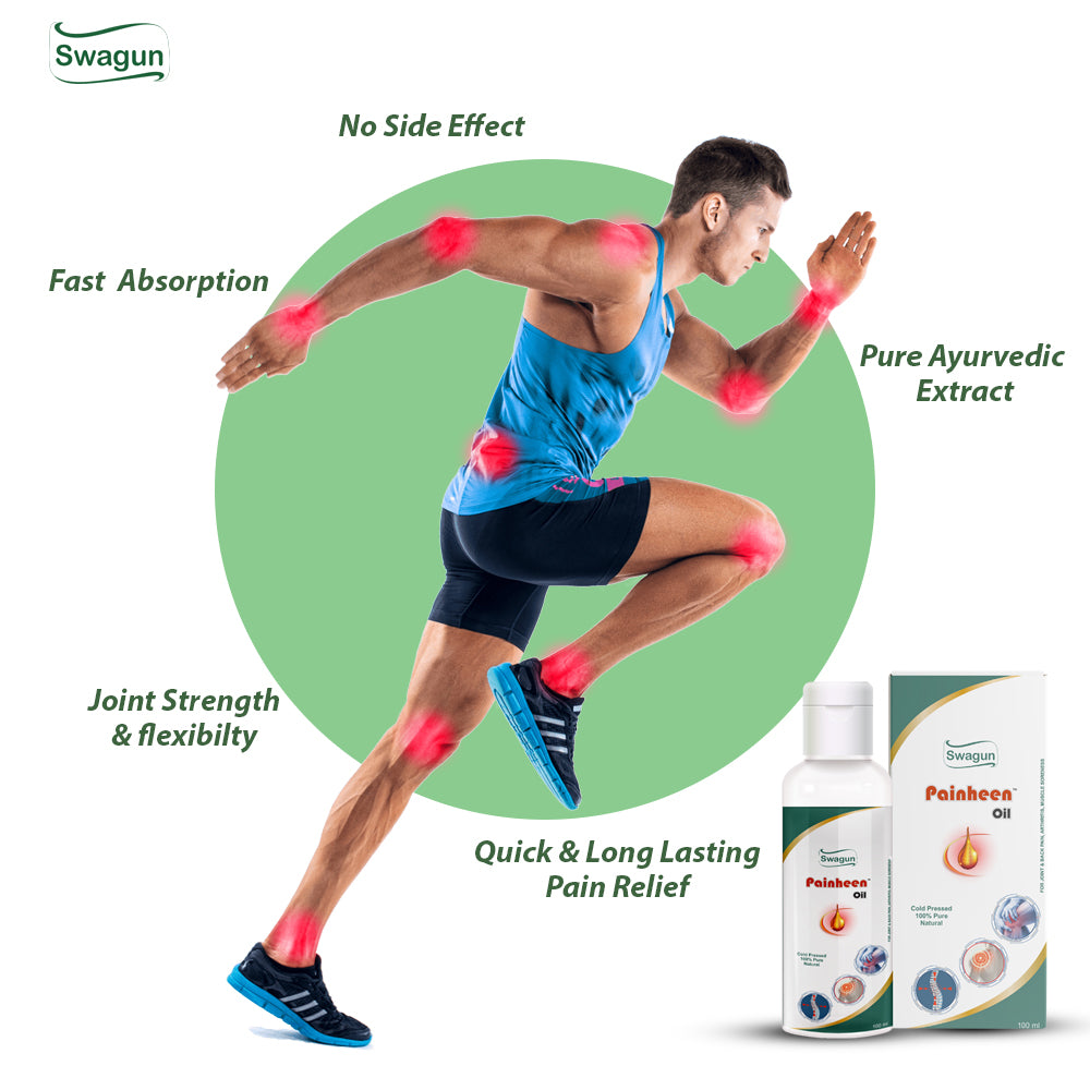 Swagun Painheen Oil – Ayurvedic Joint Pain Relief Oil for Knee, Back & Muscle Pain | Herbal Arthritis Pain Relief Oil