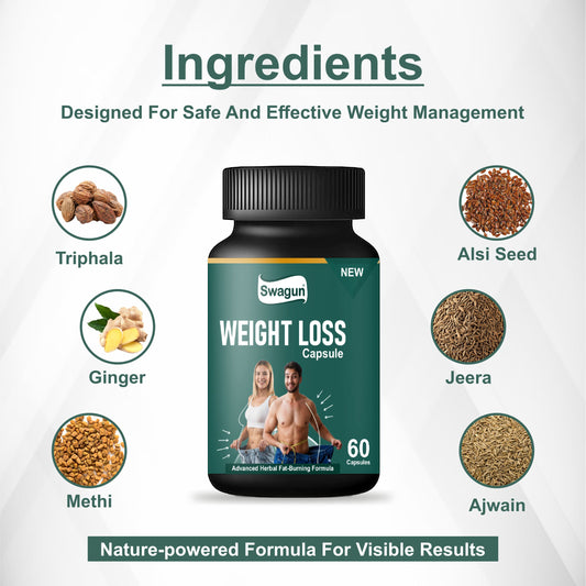 ayurvedic weight loss capsules ingredients triphala ginger methi jeera ajwain alsi herbal fat burning formula