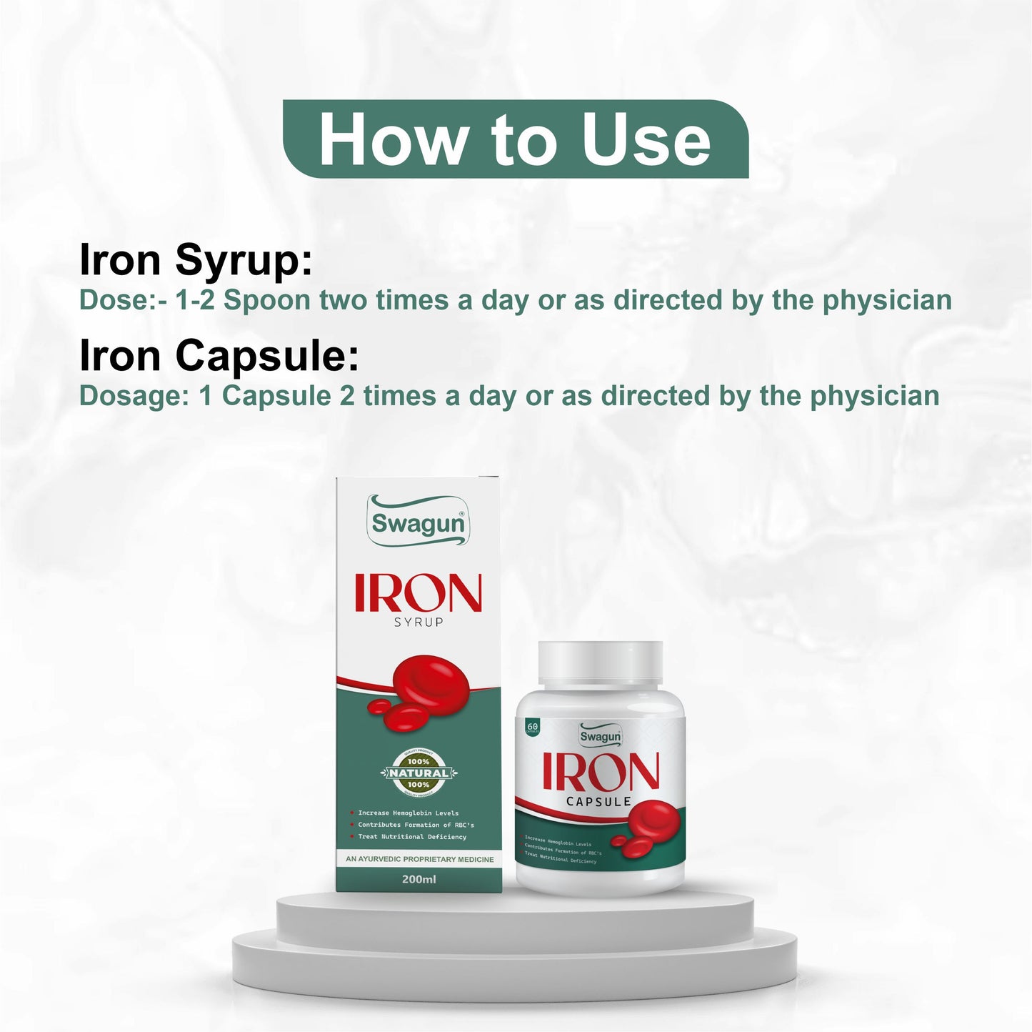 How to use iron syrup and iron capsules dosage guide for daily iron supplement support