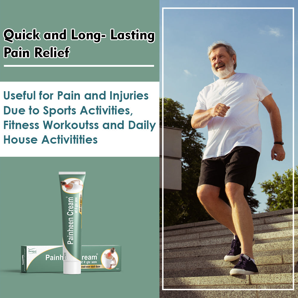 Painheen herbal pain relief cream for joint pain muscle soreness sports injuries fitness workouts and daily body pain relief