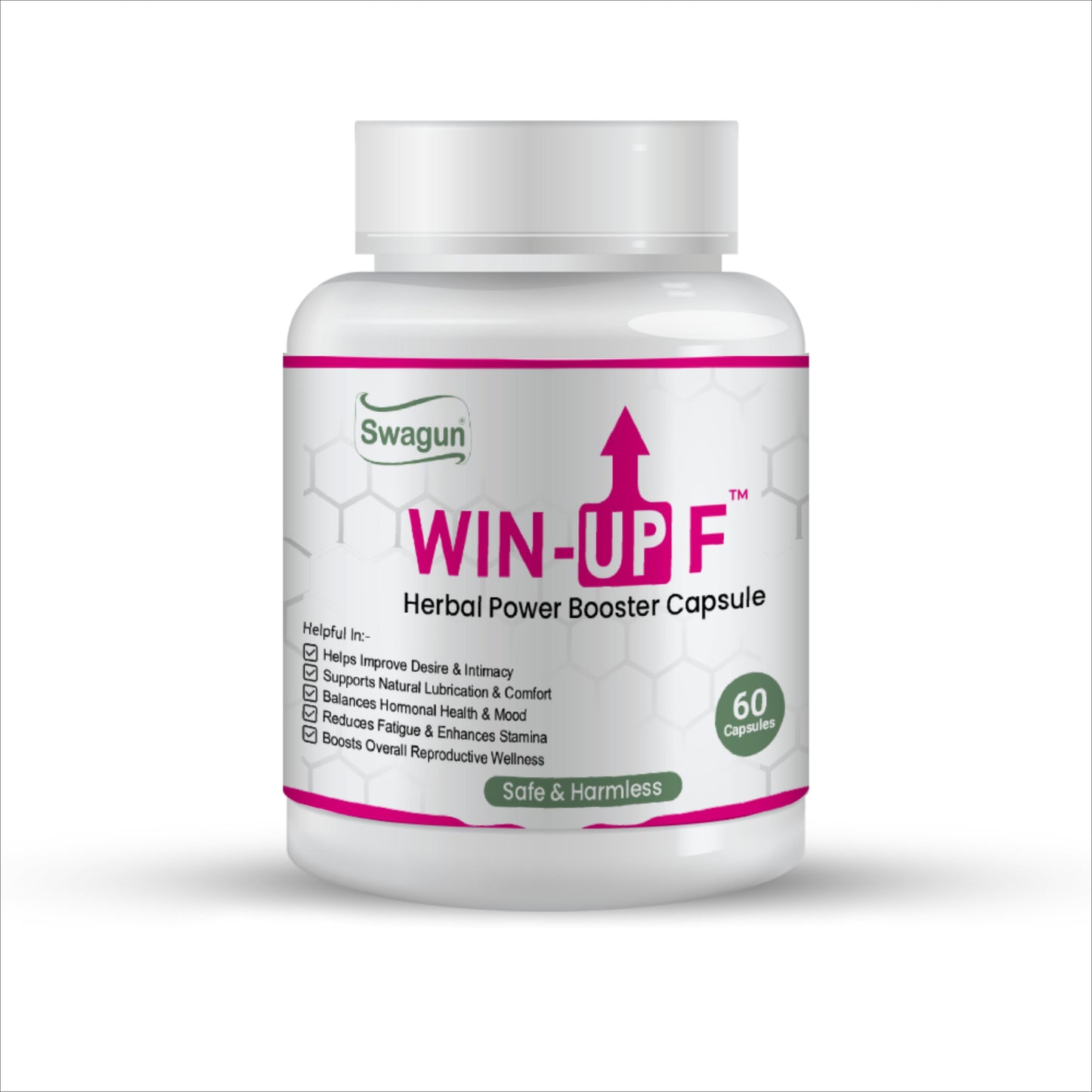 Swagun Win-Up F Women's Hormonal Balance Capsules | Ayurvedic Wellness & Vitality Support | 60 Capsules