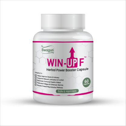 Swagun Win-Up F Women's Hormonal Balance Capsules | Ayurvedic Wellness & Vitality Support | 60 Capsules