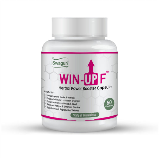 Swagun Win-Up F Women's Hormonal Balance Capsules | Ayurvedic Wellness & Vitality Support | 60 Capsules