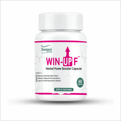 Swagun Win-Up F Women's Hormonal Balance Capsules | Ayurvedic Wellness & Vitality Support | 60 Capsules