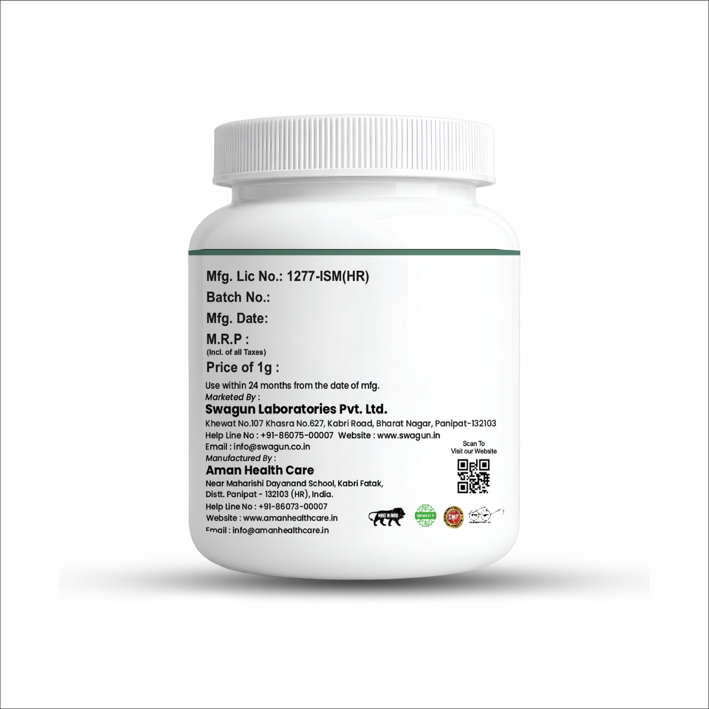 Ayurvedic Digestive Powder for Gas, Acidity & Bloating | Swagun Gas Ki Fakki 100g