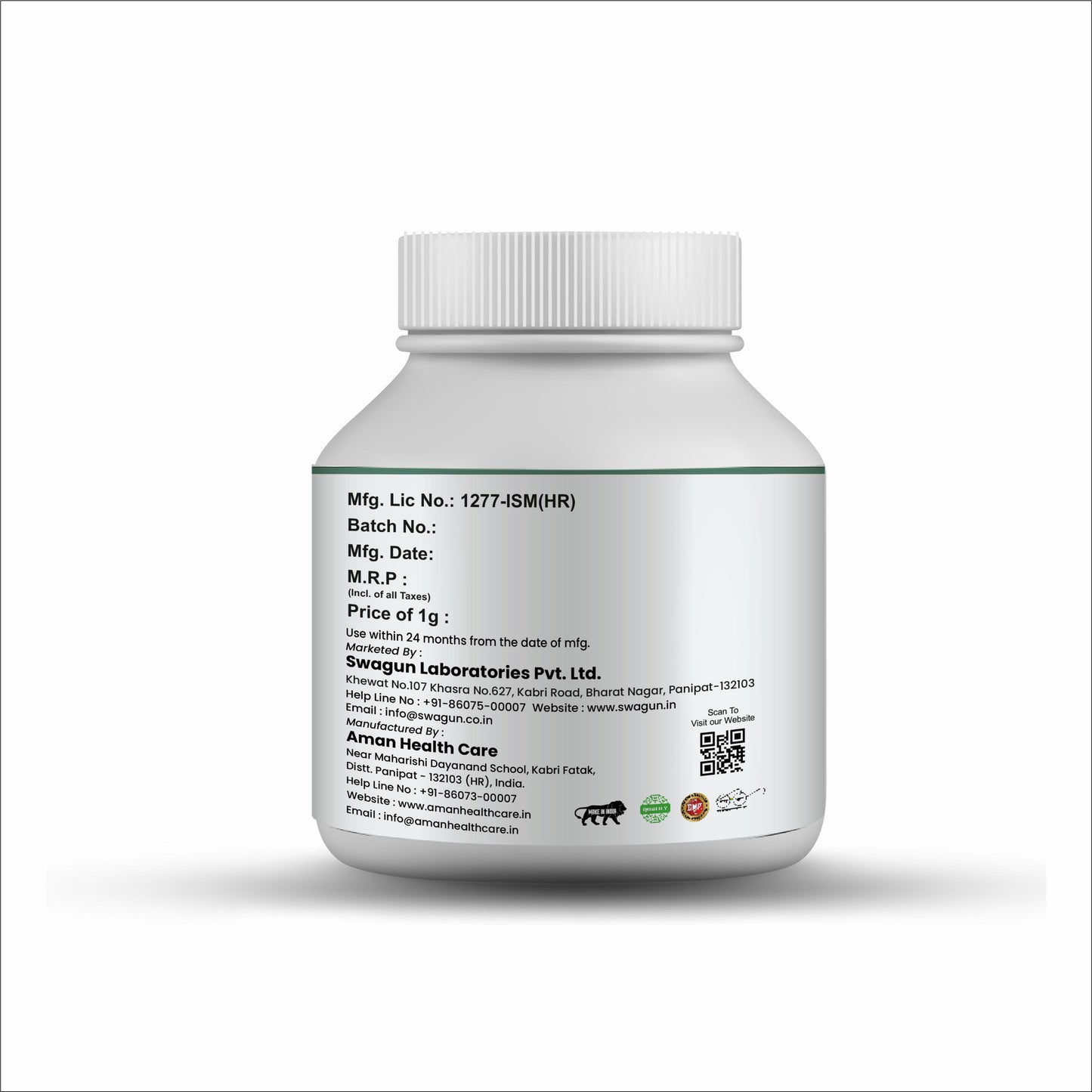 Ayurvedic Digestive Powder for Gas, Acidity & Bloating | Swagun Gas Ki Fakki 100g