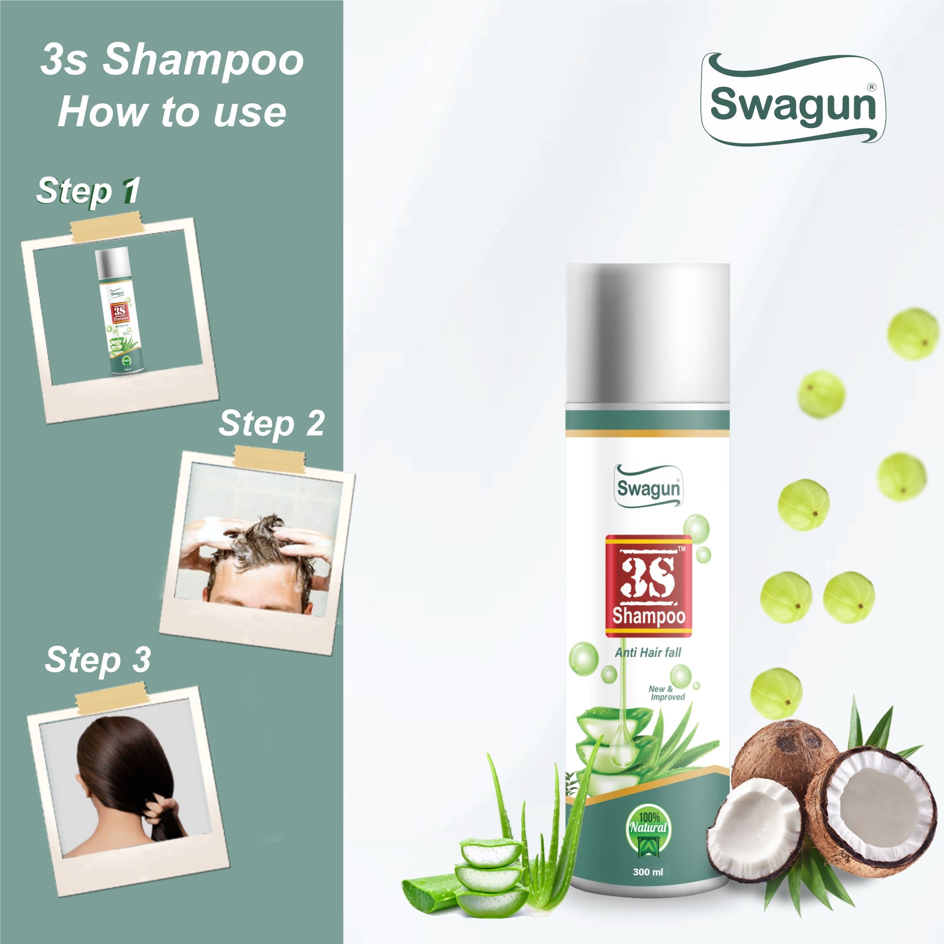 3S Anti Hair Fall Shampoo –Ayurvedic Hair shampoo anti dandruff image 5