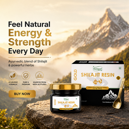Swagun Gold Shilajit Resin – Pure Himalayan Strength & Energy Support