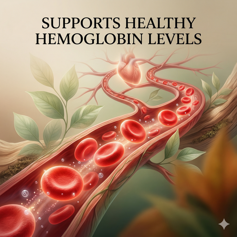 Supports Healthy Oxigen &  Hemoglobin Levels