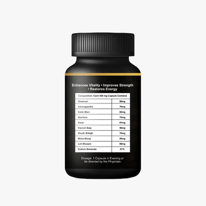 Swagun Rise Fire – Ayurvedic Capsules for Men's Vigor, Stamina & Vitality | 30 Capsules