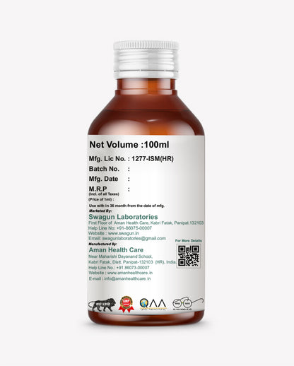 Couflex ayurvedic cough syrup product label herbal cough syrup with tulsi mulethi honey for cough relief