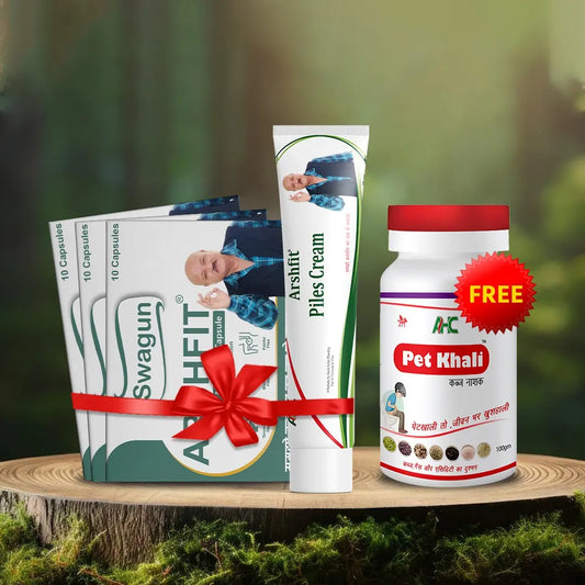 Arshfit Capsule + Arshfit Cream + Free Pet Khali image 0