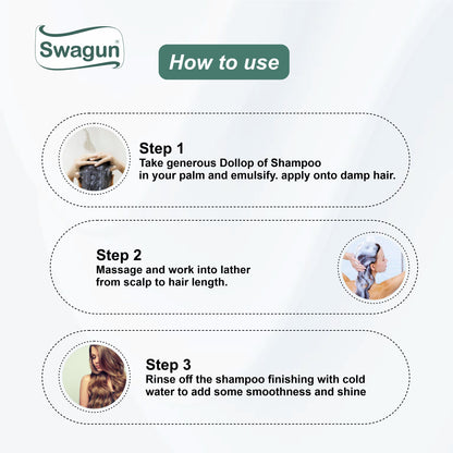 steps to use herbal shampoo for hair fall control and healthy scalp care
