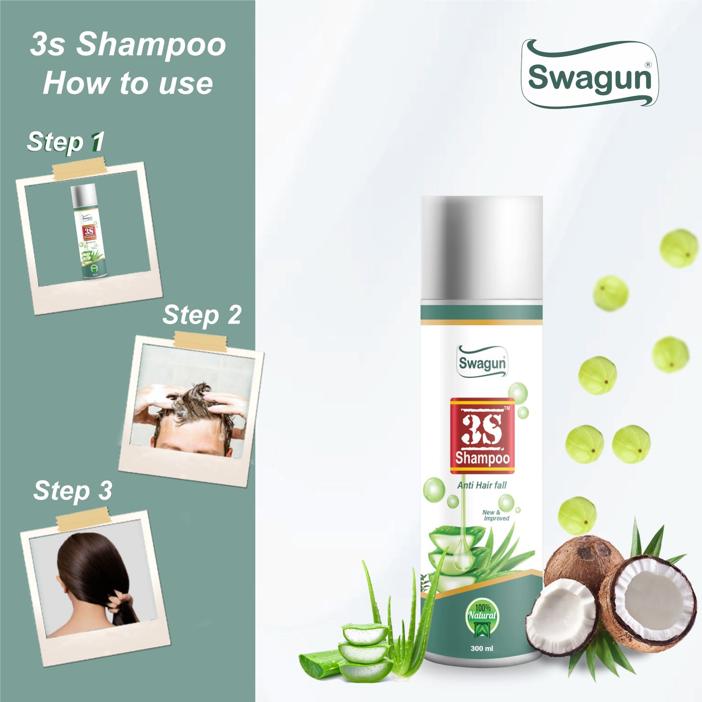 how to use herbal anti hair fall shampoo for scalp cleansing and healthy hair care routine