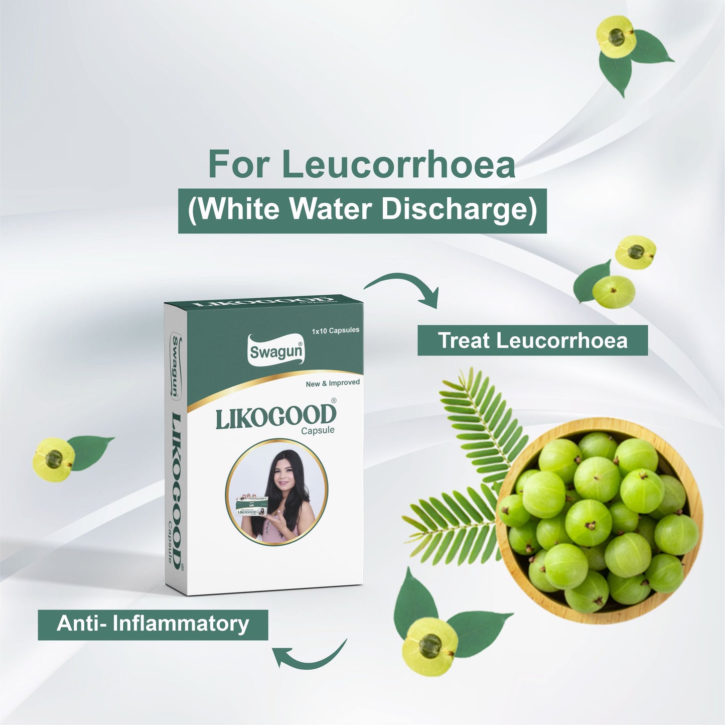 likogood ayurvedic medicine for leucorrhoea white discharge treatment women reproductive health support