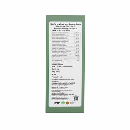 mensis care uterine tonic ayurvedic syrup ingredients and composition for womens menstrual health