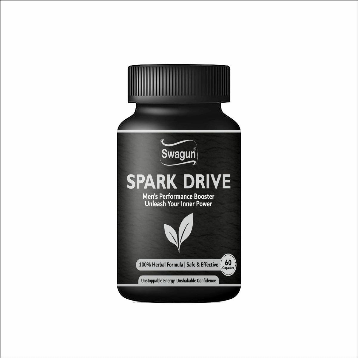 Swagun Spark Drive – Men's Performance Booster | 100% Herbal Formula | 60 Capsules