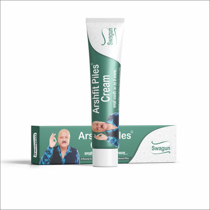 Swagun Arshfit Ayurvedic piles cream for hemorrhoids relief helping reduce piles pain itching and swelling