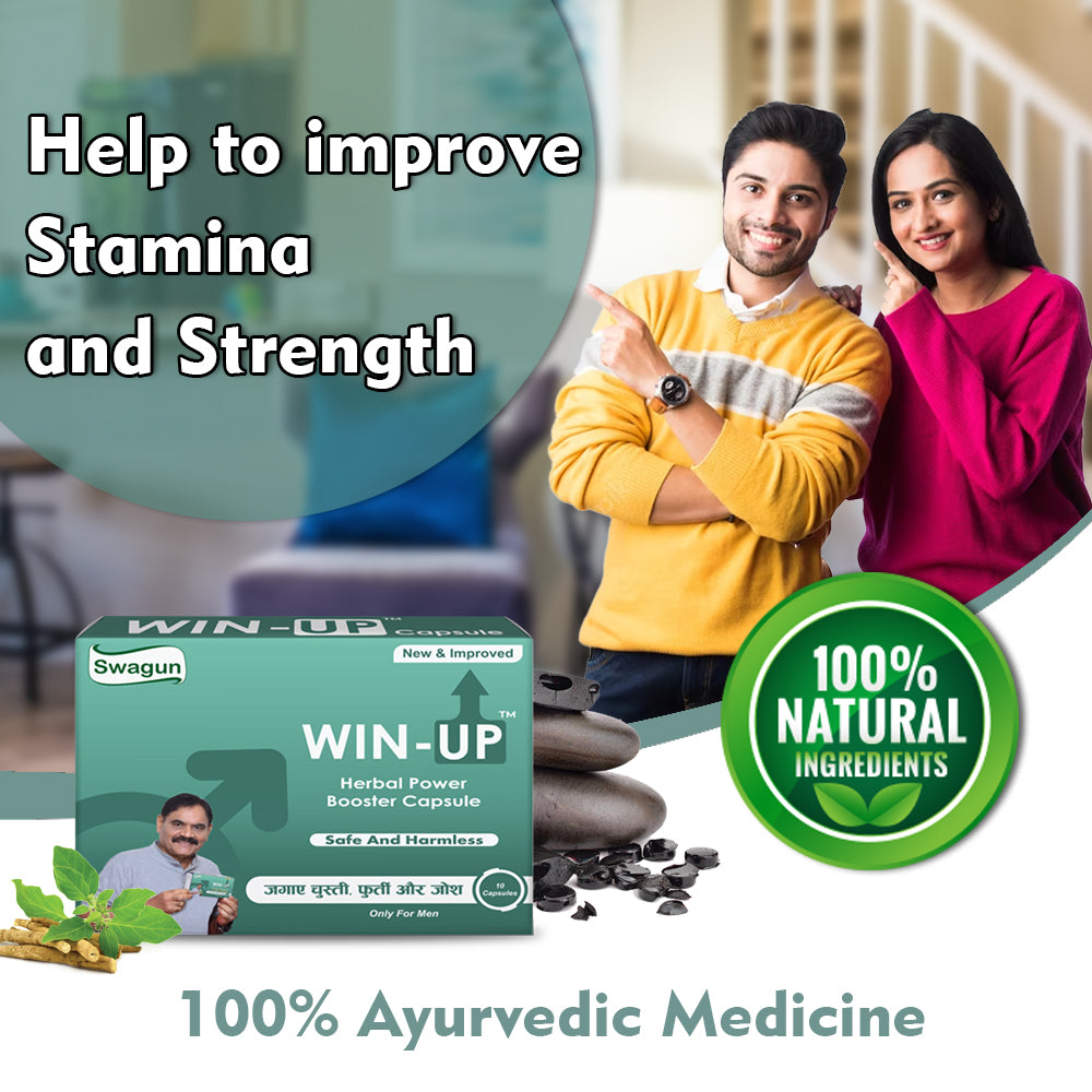 Win Up herbal capsule Ayurvedic formula supporting stamina strength and men wellness